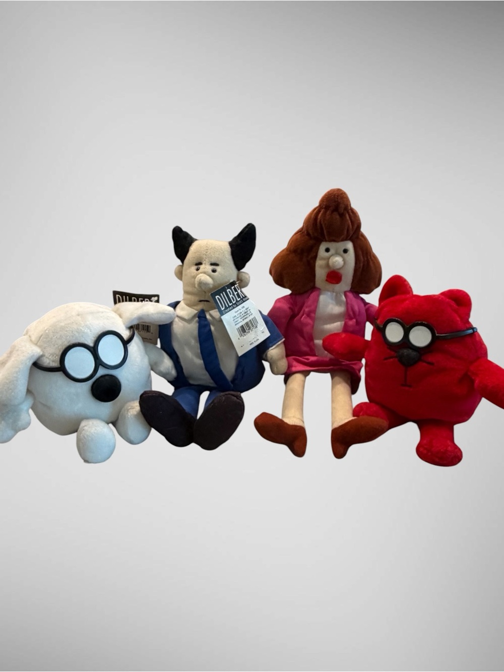 Vintage Gund Dilbert Comic Strip Plush Characters